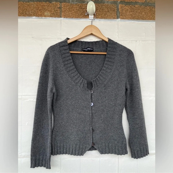 Dolce and Gabbana cashmere preppy aesthetic knitted...